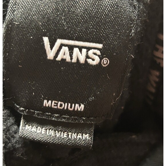 VANS MENS BLACK PULLOVER HOODIE VGC SIZE M - Picture 3 of 8